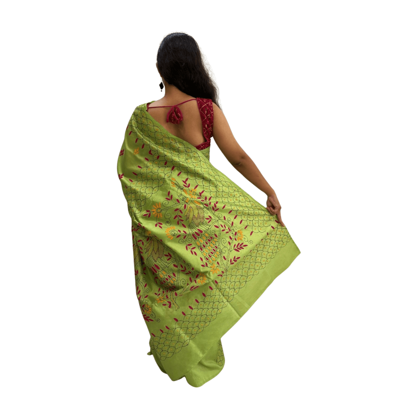 Kantha Stitch Saree - Image 31