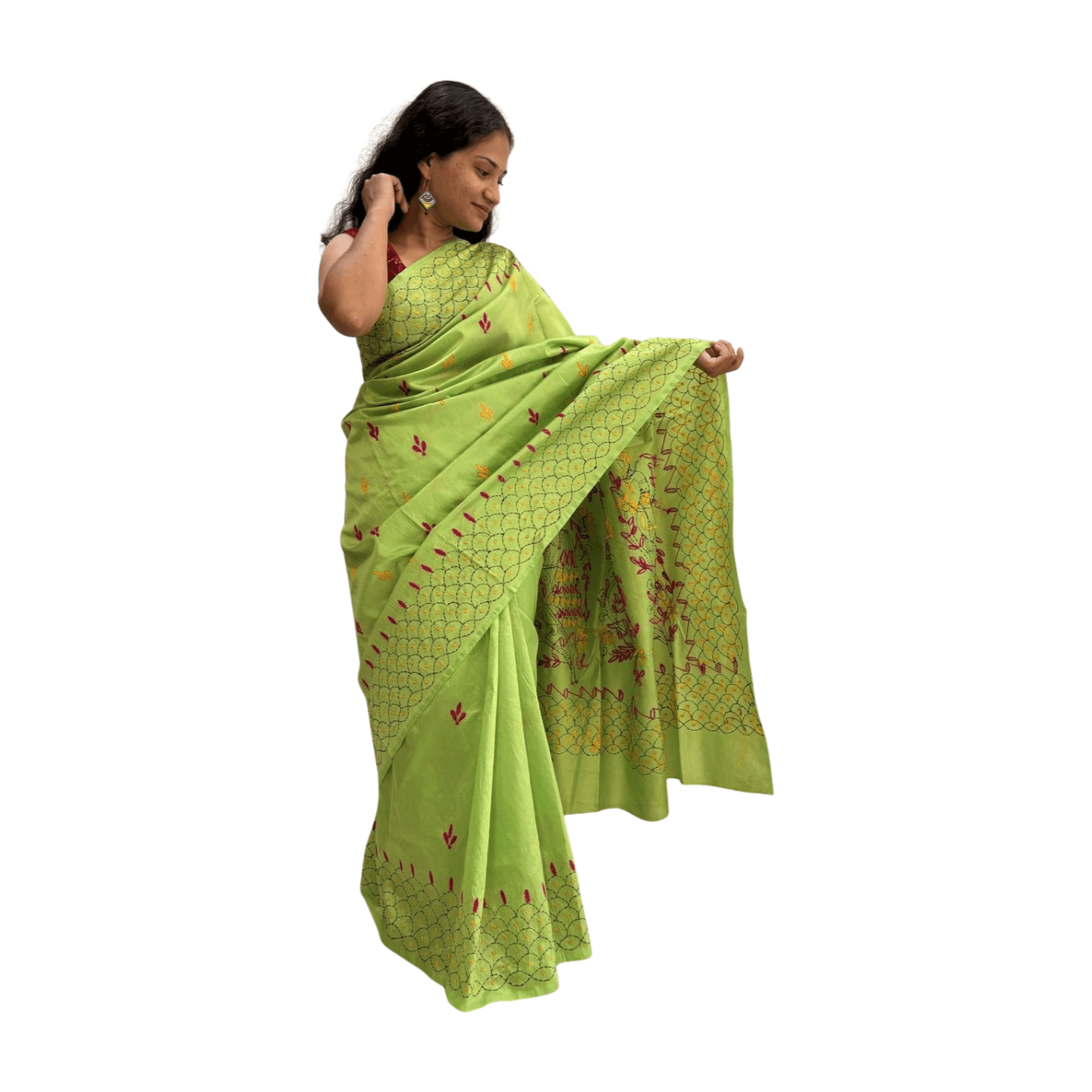 Kantha Stitch Saree - Image 29