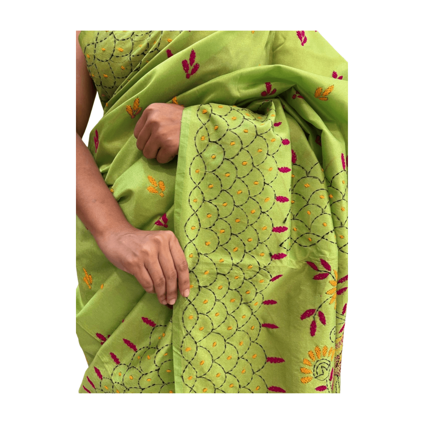 Kantha Stitch Saree - Image 33