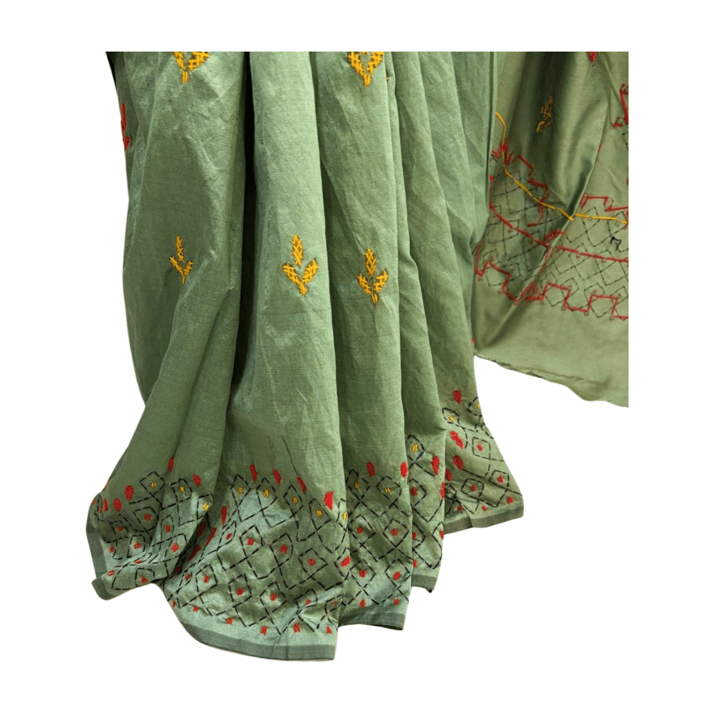 Kantha Stitch Saree - Image 46
