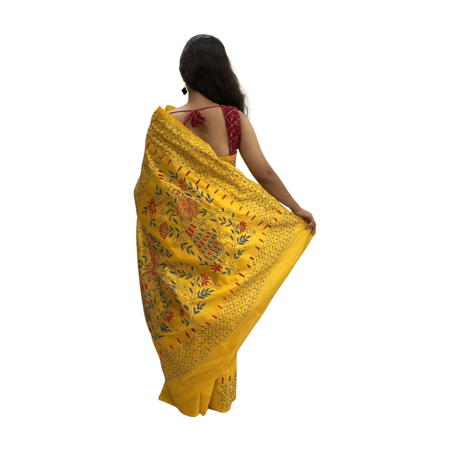 Kantha Stitch Saree - Image 38