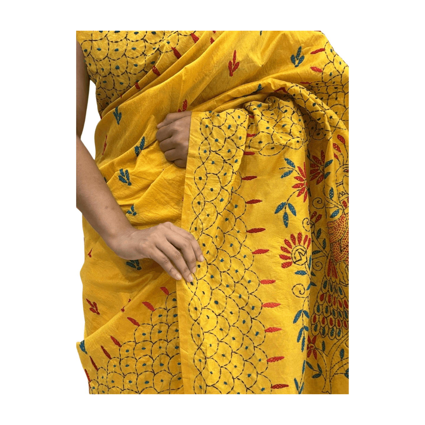 Kantha Stitch Saree - Image 40